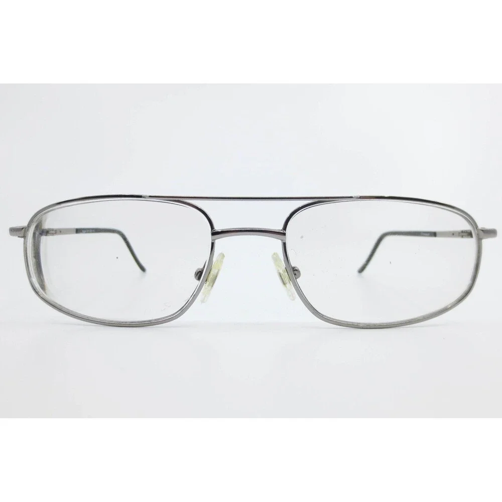 Caravaggio George GUN Eyeglasses Gunmetal Aviator Rectangular Frames 54-18-145